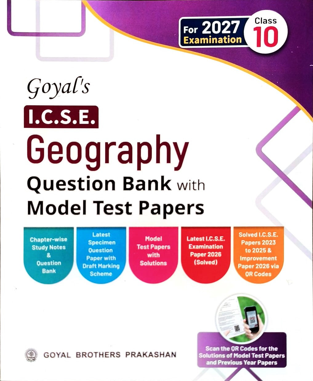 Goyal ICSE Question Bank History & Civics, Geography, English language and literature Question Bank with Model Test Papers Class 10 for 2027 Examinations - Combo of 4 Books - Paperback