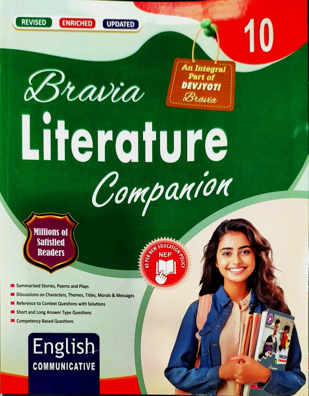 Devjyoti Bravia English Communicative & Literature Companion Class 10 (Set of 2 Books) - Latest For 2026 Session