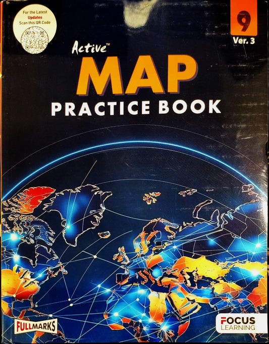 Full Marks CBSE Active Map Practice Book For Class 9 (Ver.3) - Latest For 2026 Session