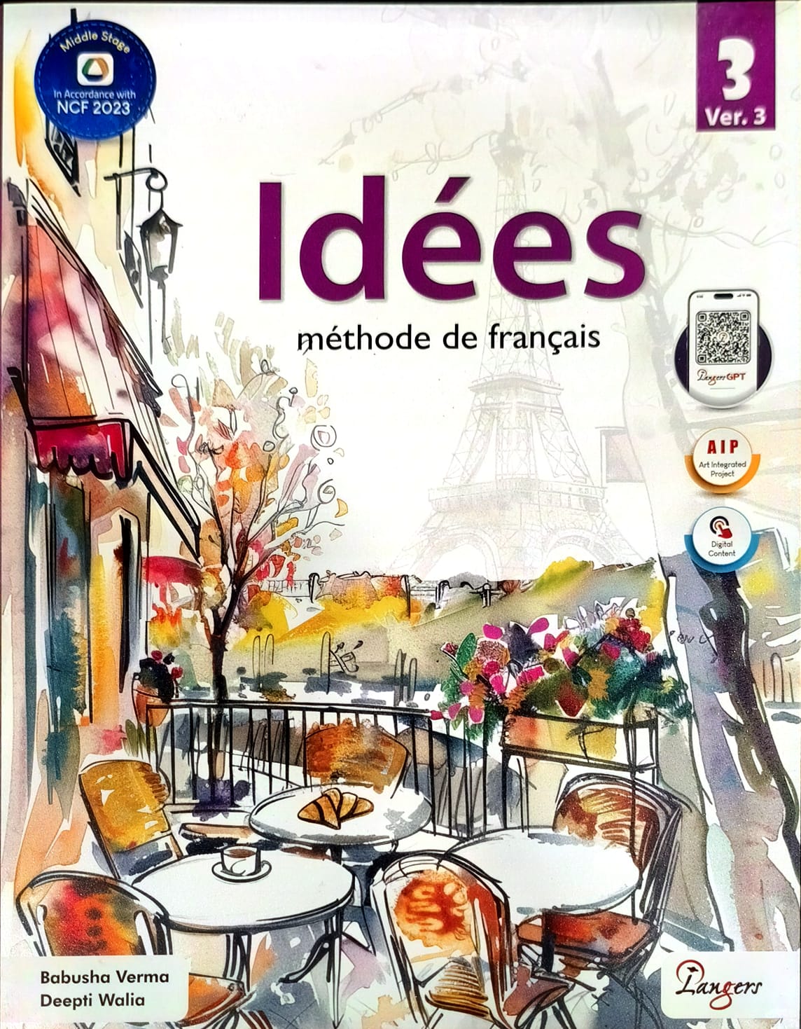 Langers Idees Methode de Francais Textbook and Cahier d' activites Workbook for Level 3 (Ver.3) _ Set of 2 Books - Latest Edition