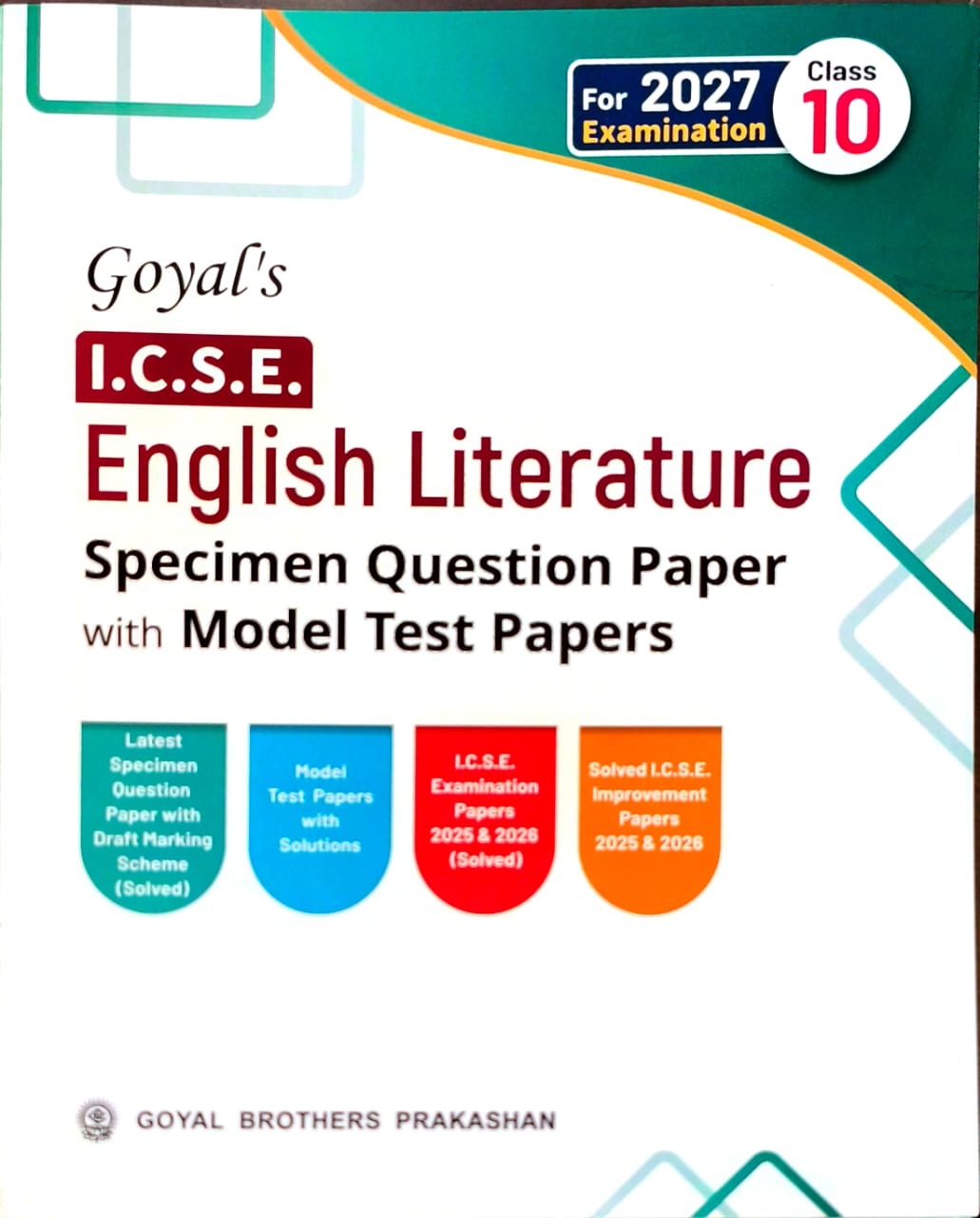Goyal ICSE Question Bank History & Civics, Geography, English language and literature Question Bank with Model Test Papers Class 10 for 2027 Examinations - Combo of 4 Books - Paperback