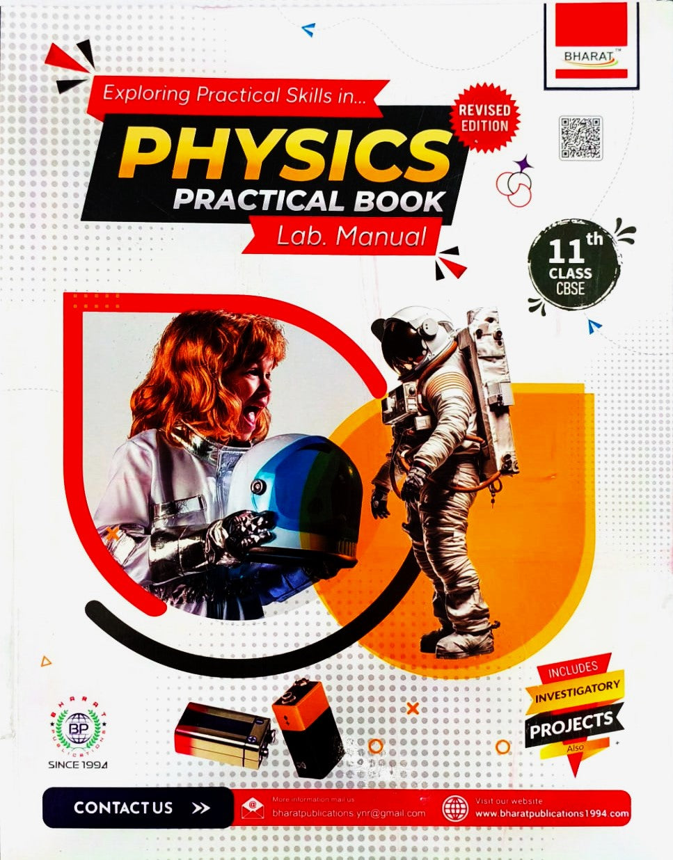 Bharat - Exploring Practical Skills in Physics Practical Book (Lab Manual) for Class 11 - Latest Revised Edition (Hardbound)