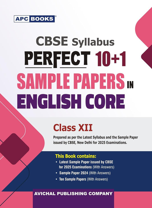 APC Books CBSE Perfect 10+1 Sample Papers in English Core Class 12 - Latest for 2025 Session