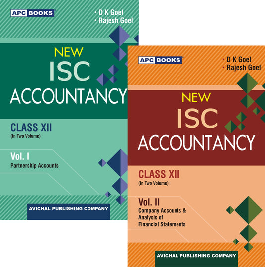 APC New ISC Accountancy (Volume I Partnership & Volume II Company Accounts & Analysis of Financial Statements) For Class 12 (24th Edition) - Latest for 2025-26 Session. Paperback