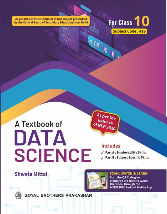 Goyal Textbook of Data Science for Class 10 - Latest for 2026 Examination