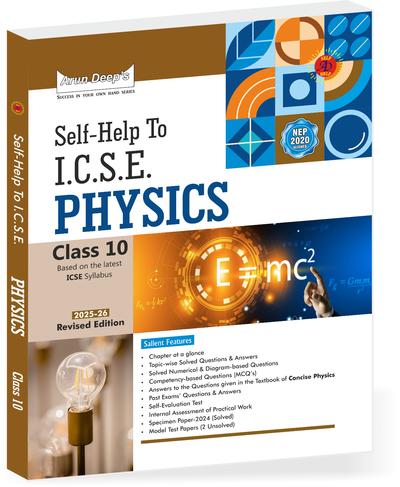 Arun Deep's Self Help to ICSE Physics For Class 10 - Latest for 2025-26 Session