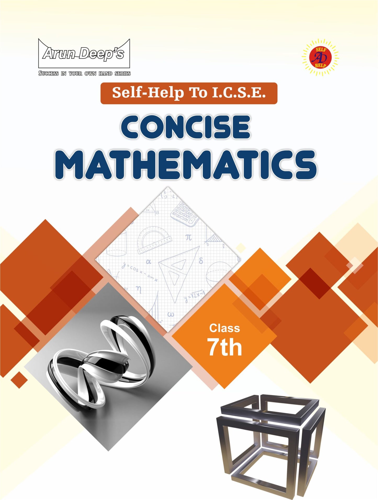 Arundeep Concise Physics, Chemistry, Biology & Mathematics Class 7 ICSE Self Help Books - Combo of 4 for the session 2024-2025