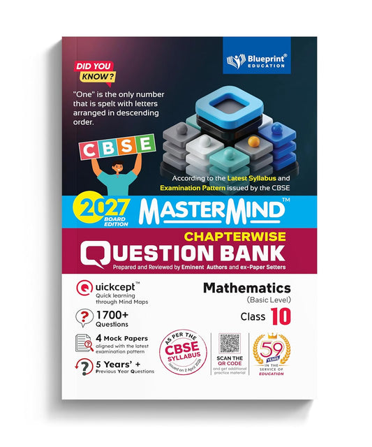Blueprint - Mastermind Mathematics Basic CBSE Question Bank for Class 10 - Latest for 2027 Examination