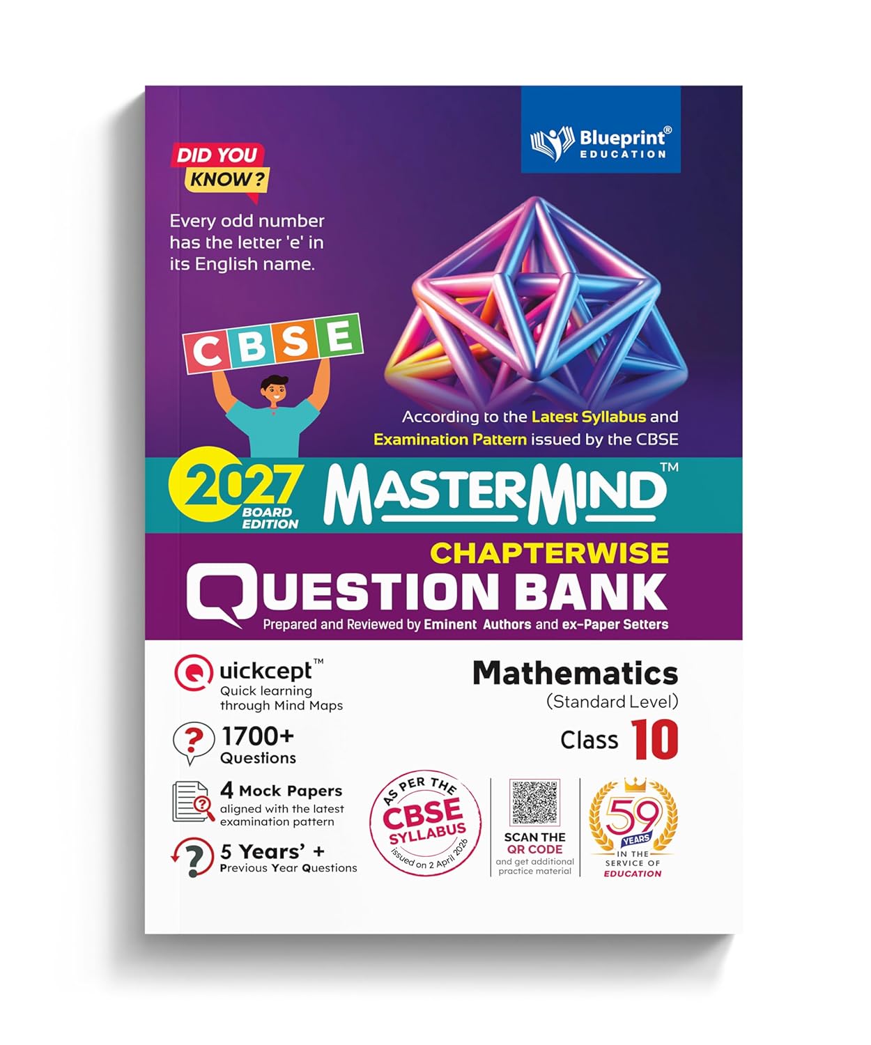 Blueprint - Mastermind Mathematics Standard CBSE Question Bank for Class 10 - Latest for 2027 Examination
