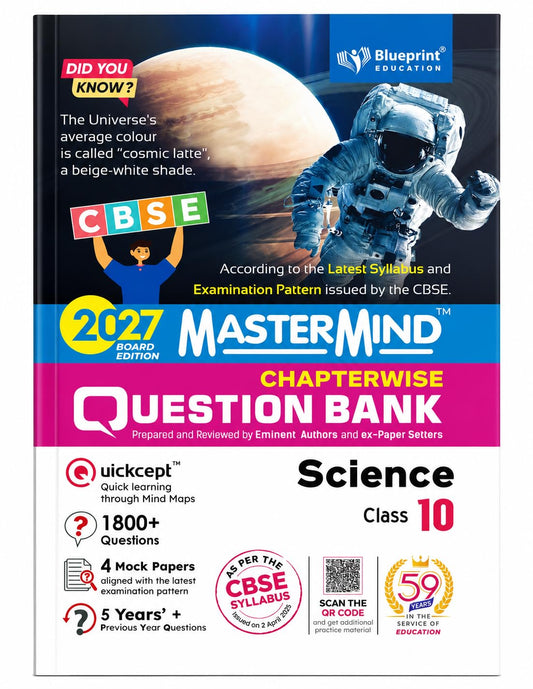 Blueprint - Mastermind Science CBSE Question Bank for Class 10 - Latest for 2027 Examination