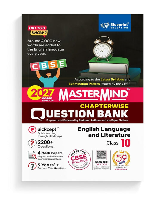 Blueprint - Mastermind English Language & Literature CBSE Question Bank for Class 10 - Latest for 2027 Examination
