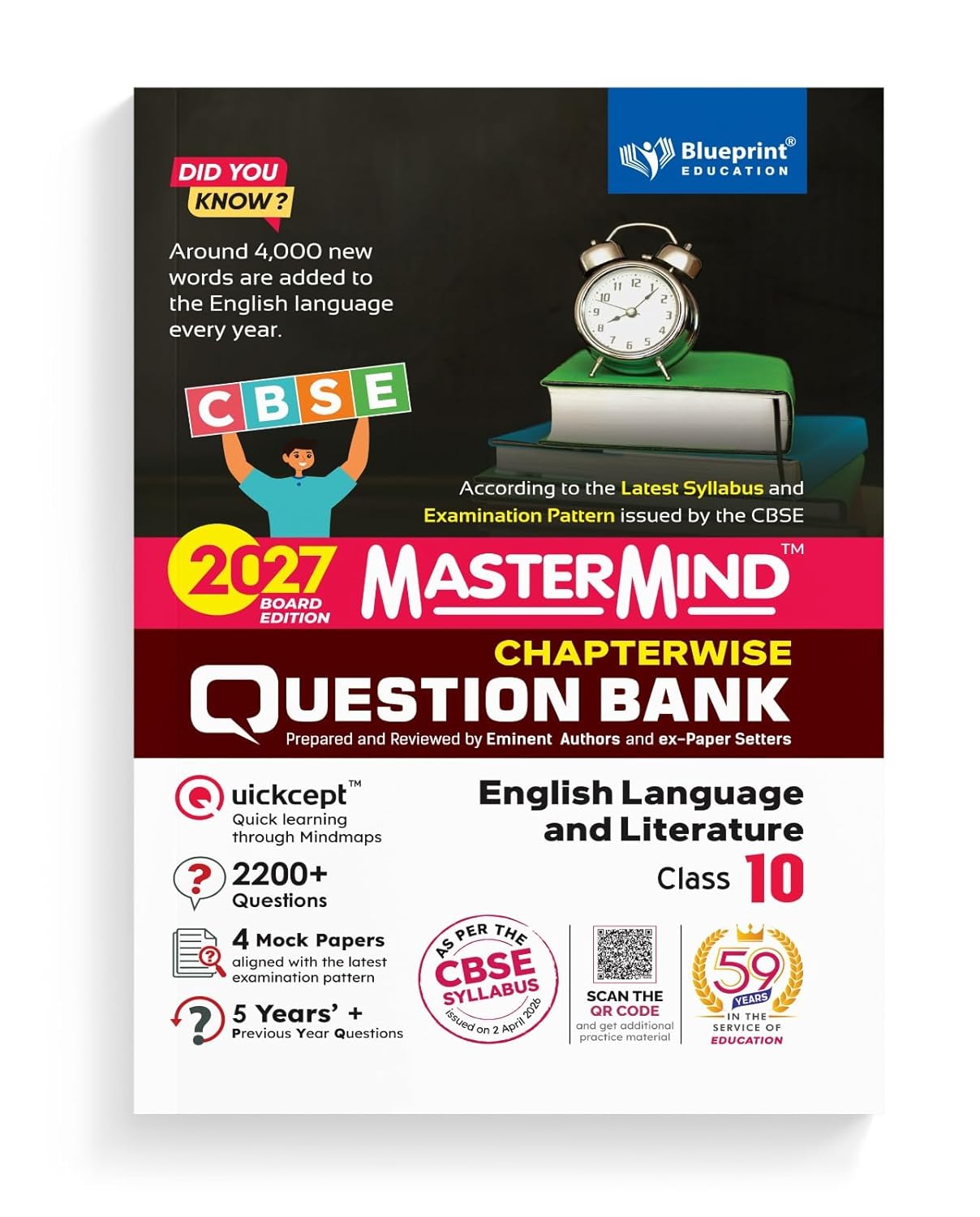 Blueprint - Mastermind Social Science, English, Hindi (A) Mathematics (Standard) & Science CBSE Question Bank for Class 10 - Set of 5 Books - Latest for 2027 Examination