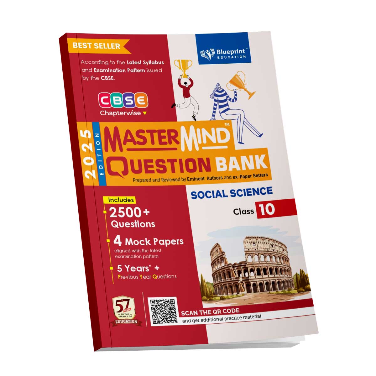 Blueprint Mastermind Question Bank Class 10 Science, Mathematics Standard, Social Science & English. Set of 4 Books for 2025 Examination - Paperback