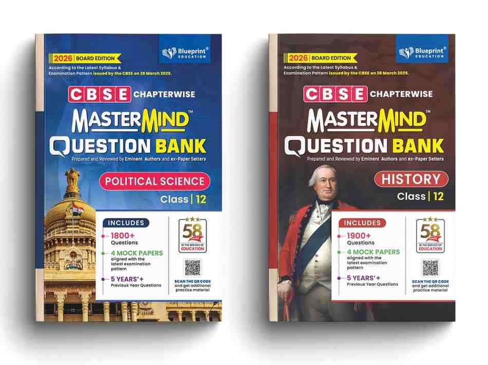 Blueprint Mastermind Question Bank Class 12 Political Science and History. Set of 2 Books for 2025-26 Examination - Paperback