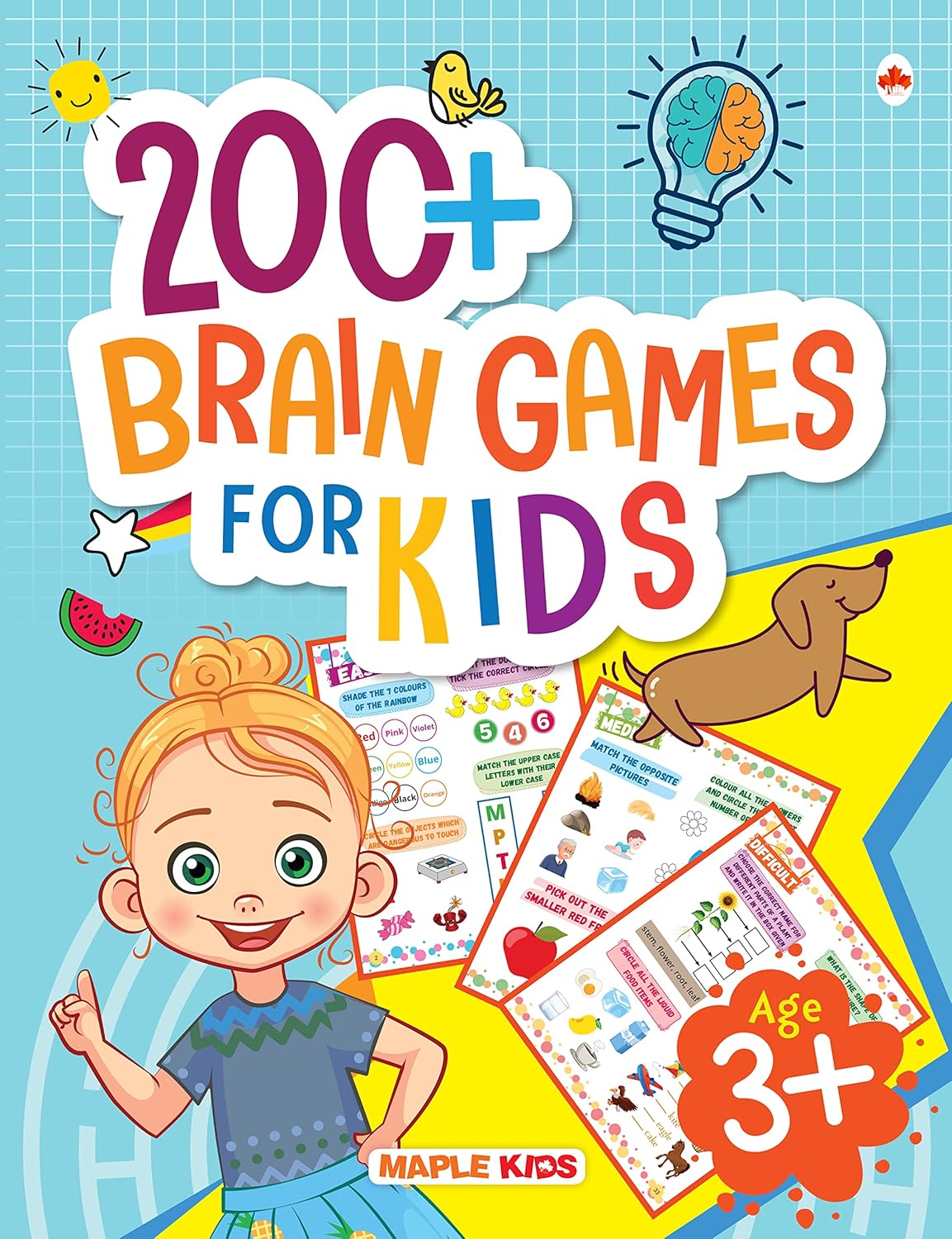 Brain Games for Kids - Brain Teasers and Puzzles - Age 6+ - Brain Boosting Activity Book - Activities for Cognitive Development - Brilliant Brain Activities for Children