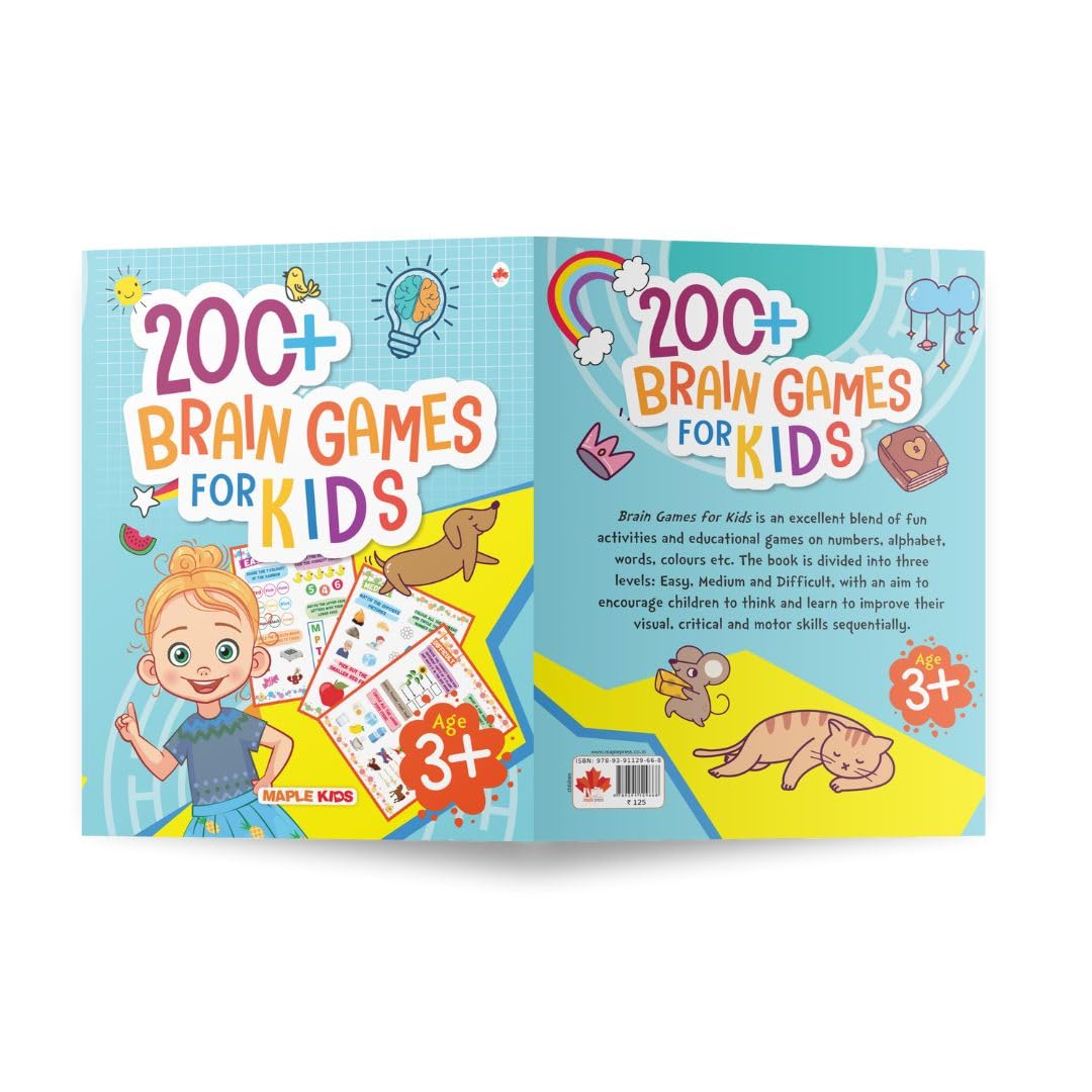 Brain Games for Kids - Brain Teasers and Puzzles - Age 6+ - Brain Boosting Activity Book - Activities for Cognitive Development - Brilliant Brain Activities for Children