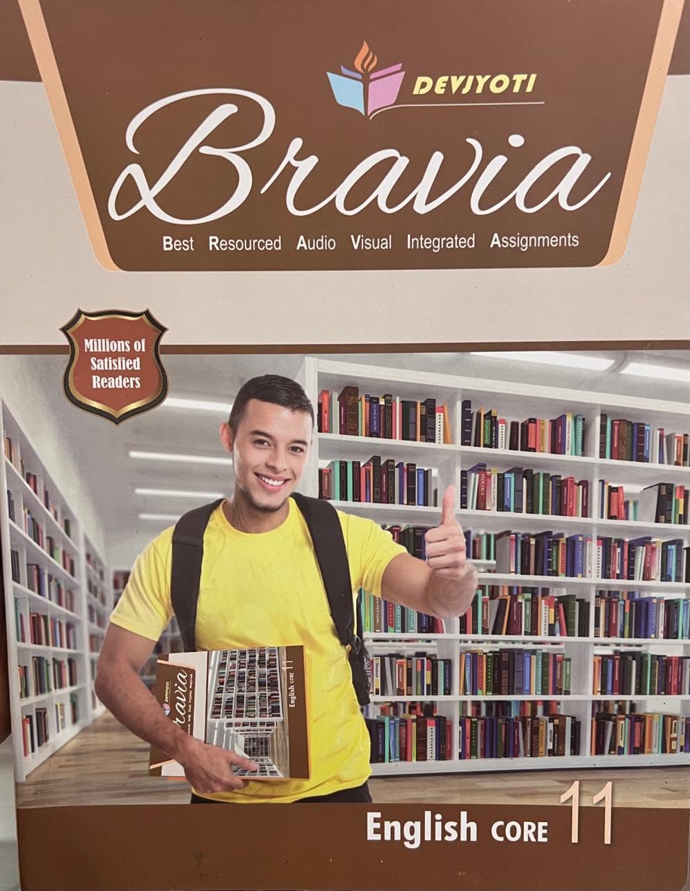 Devjyoti Bravia English Core with Literature Companion Class 11 (Set of 2 Books) - Latest For 2024-25 Session