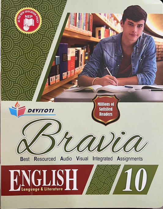 Devjyoti Bravia English Language Literature with Literature Companion Class 10 (Set of 2 Books) - Latest For 2024-25 Session