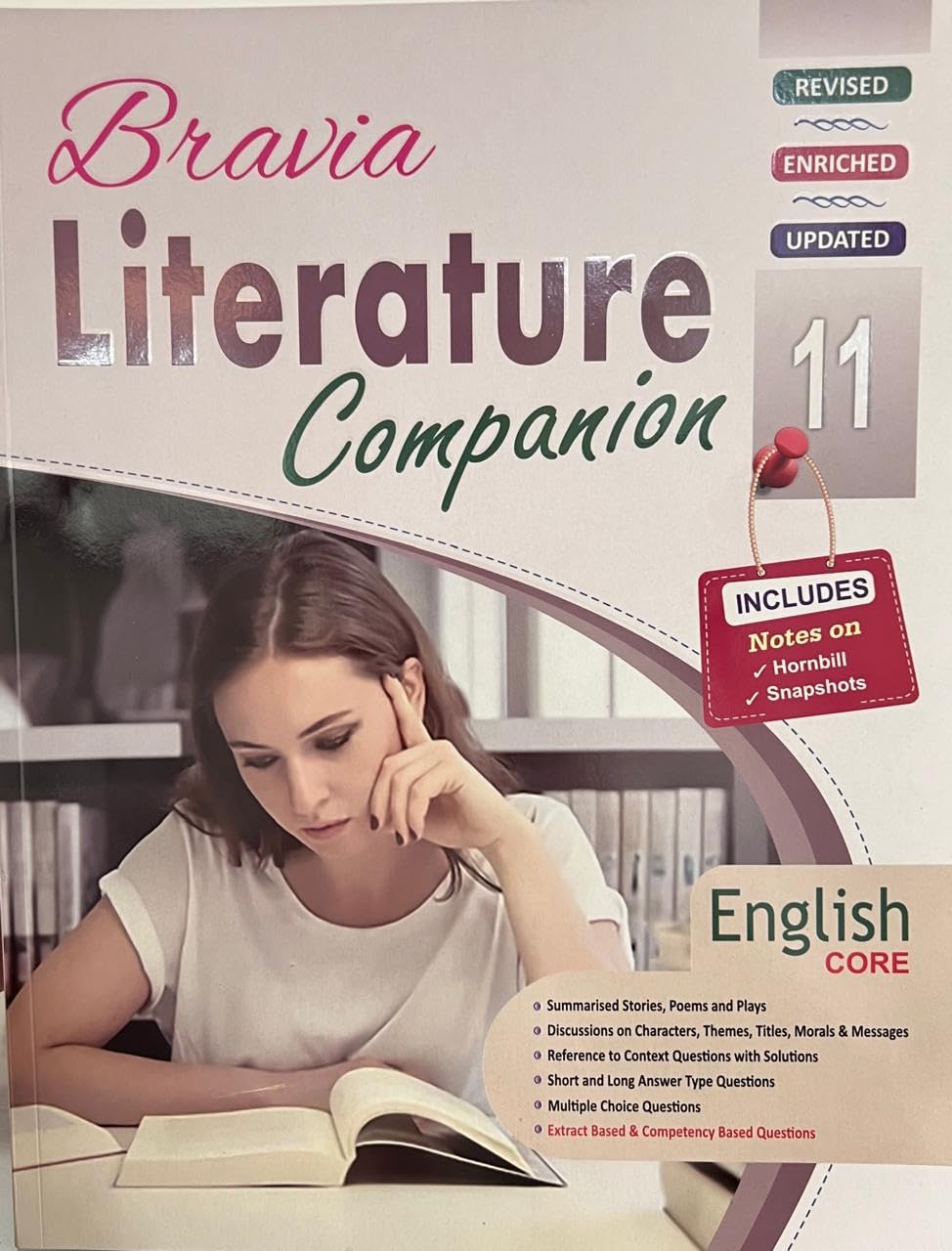 Devjyoti Bravia English Core with Literature Companion Class 11 (Set of 2 Books) - Latest For 2024-25 Session