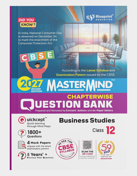 Blueprint - MasterMind Business Studies CBSE Question Bank Class 12 Latest Pattern for 2027 Examination - Paperback