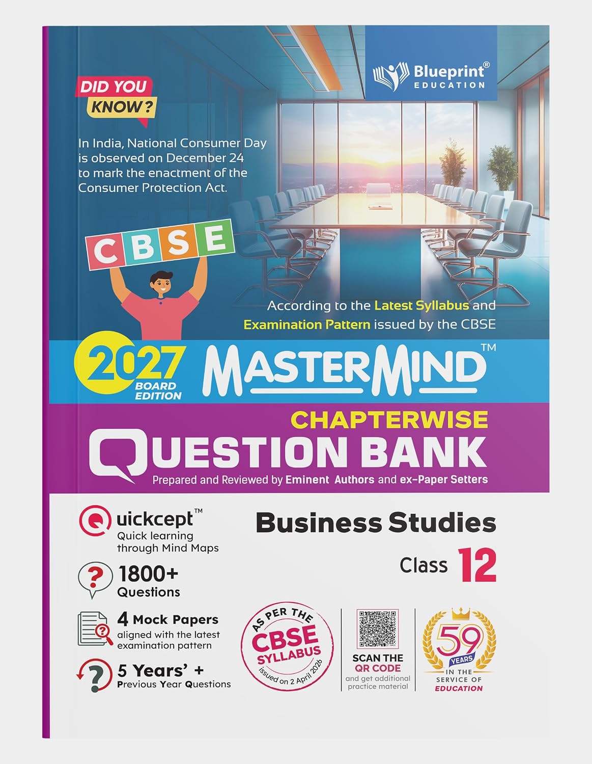 Blueprint - MasterMind Business Studies CBSE Question Bank Class 12 Latest Pattern for 2027 Examination - Paperback