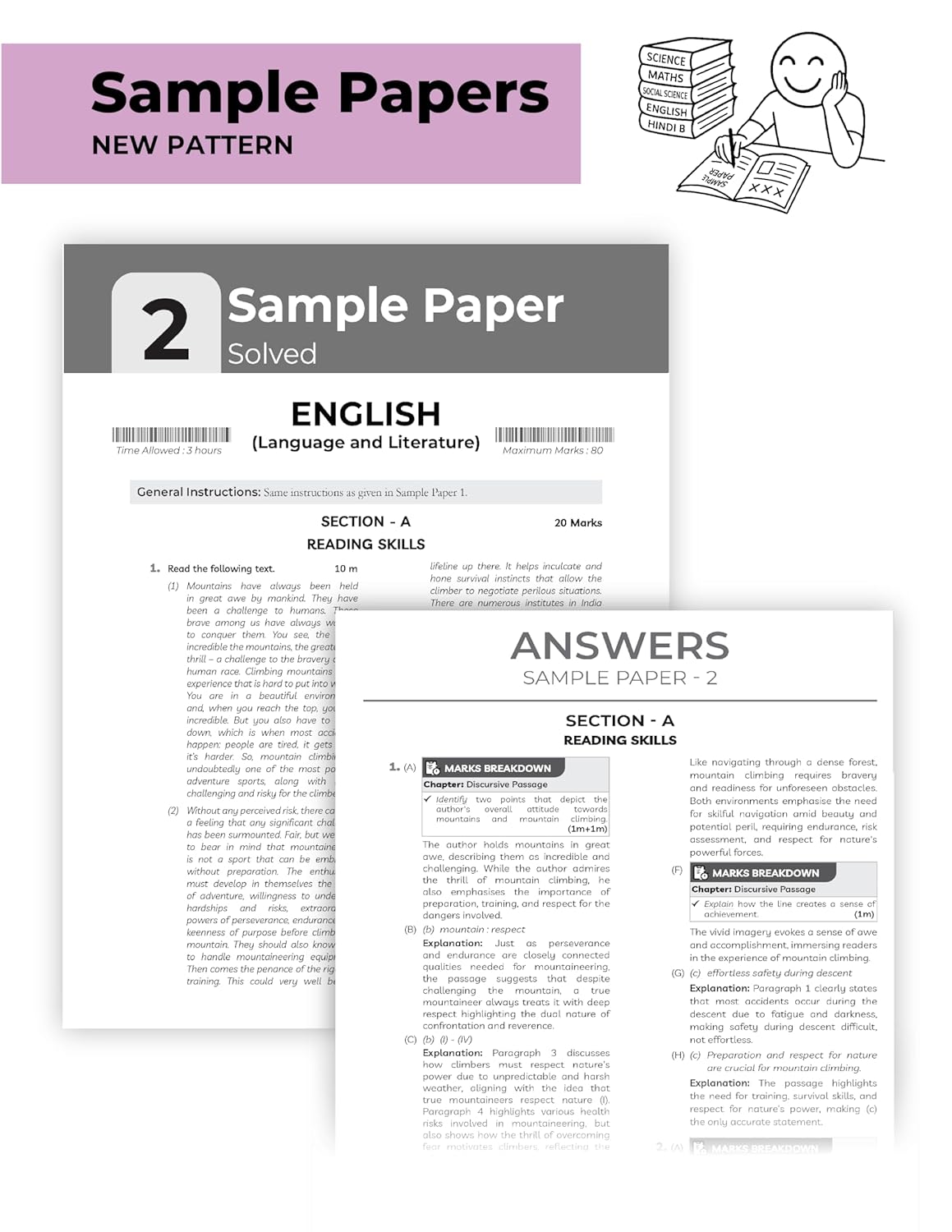 Educart CBSE Sample Paper English Language and Literature for Class 10 - Latest for 2025-2026 Session (Introducing exclusive step-by-step new practice concept on 2026 pattern)