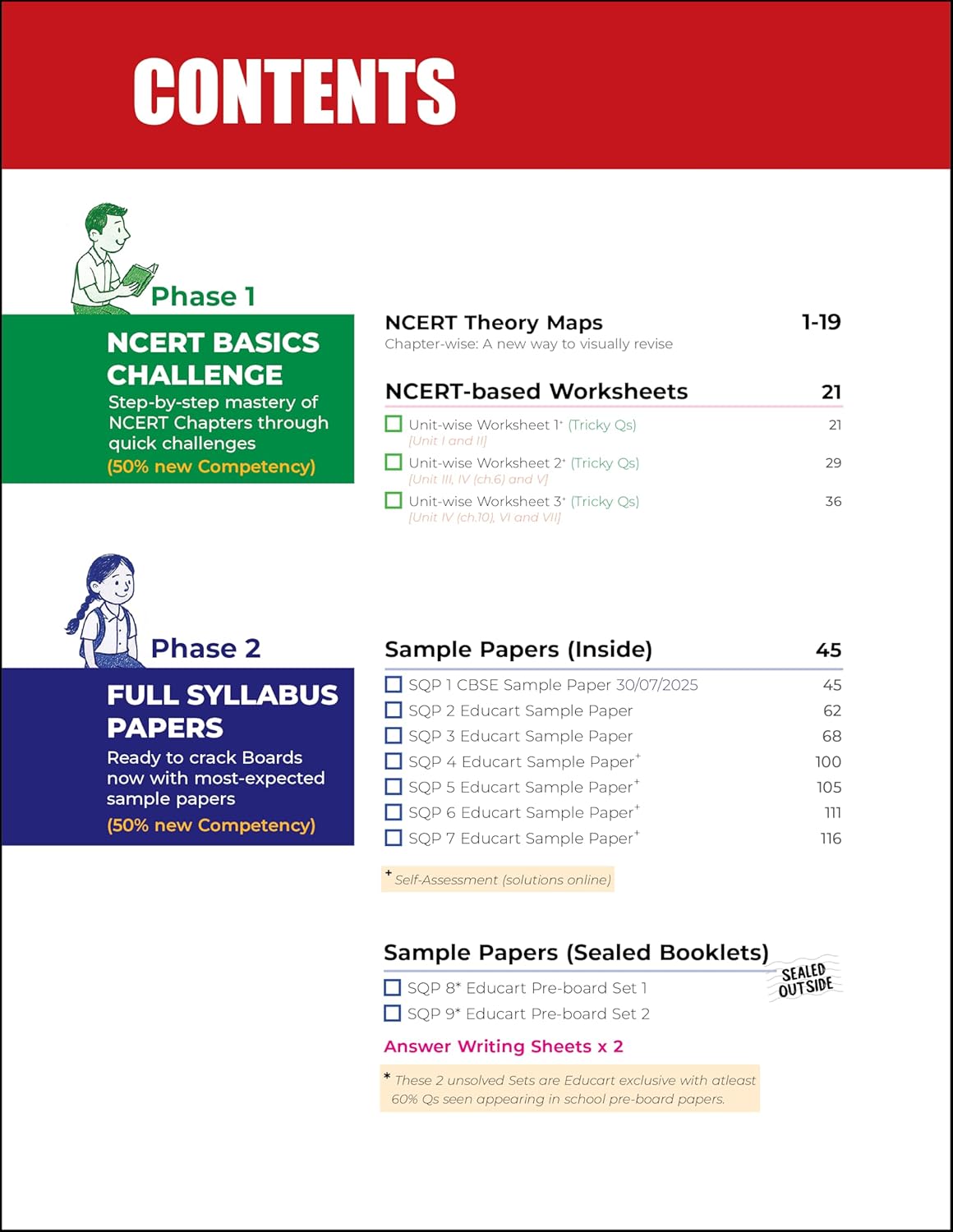 Educart CBSE Sample Paper Mathematics Standard for Class 10 - Latest for 2025-2026 Session (Introducing exclusive step-by-step new practice concept on 2026 pattern)