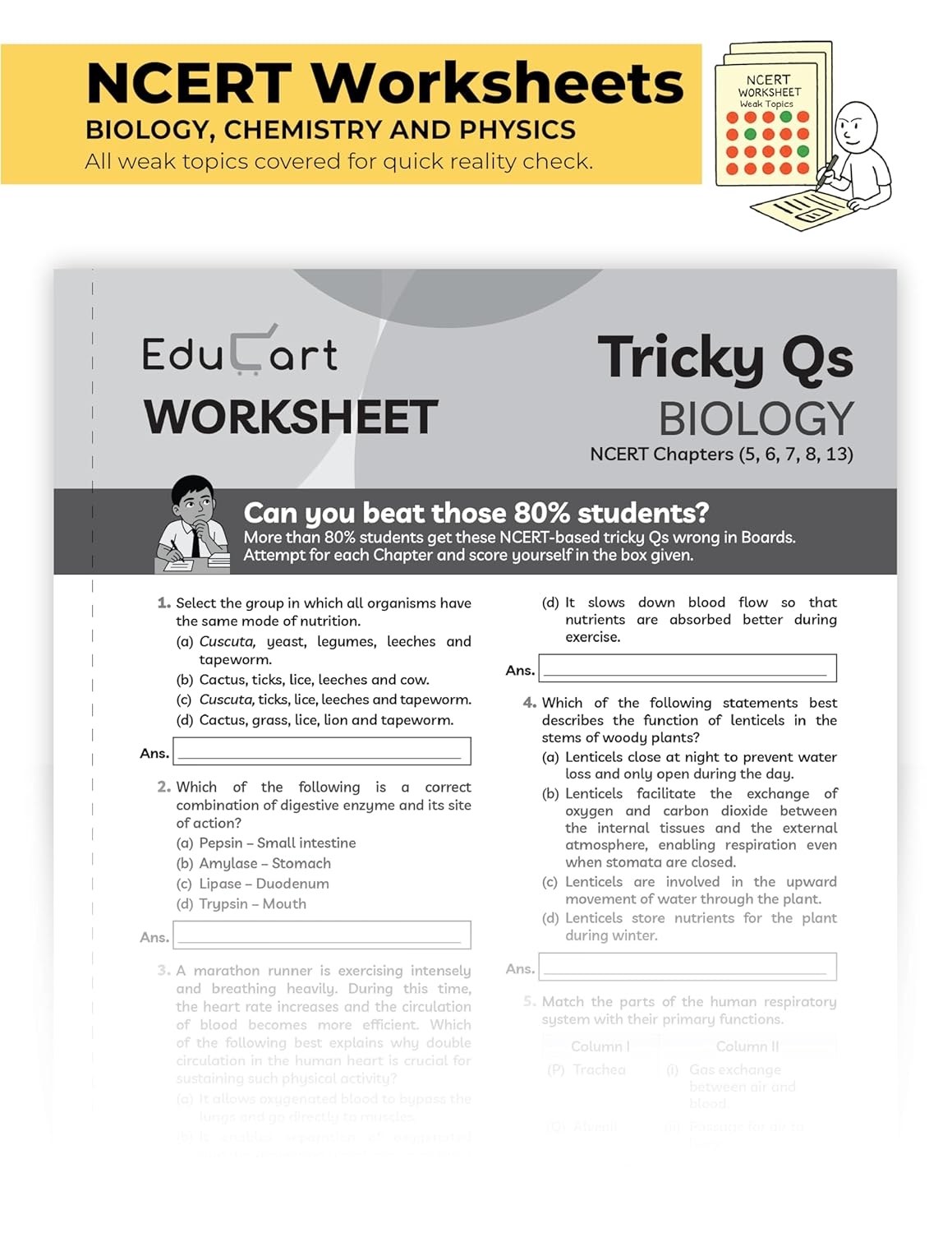 Educart CBSE Sample Paper Science  for Class 10 - Latest for 2025-2026 Session (Introducing exclusive step-by-step new practice concept on 2026 pattern)