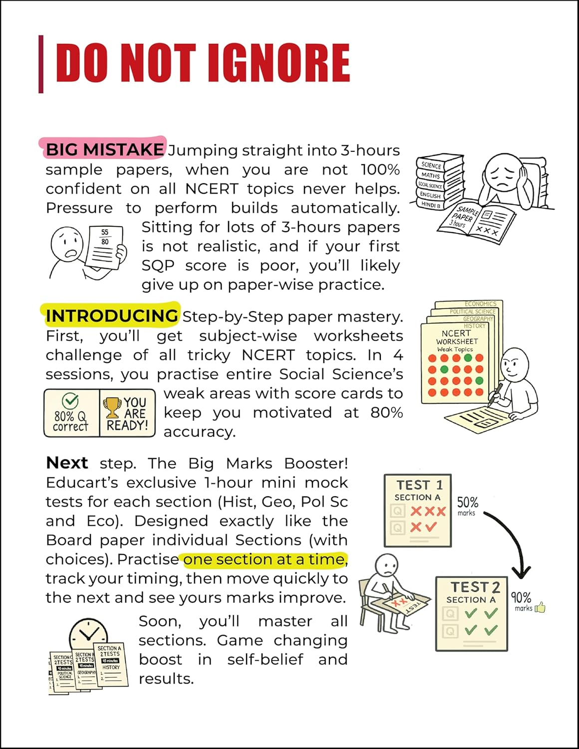 Educart CBSE Sample Paper Social Science  for Class 10 - Latest for 2025-2026 Session (Introducing exclusive step-by-step new practice concept on 2026 pattern)