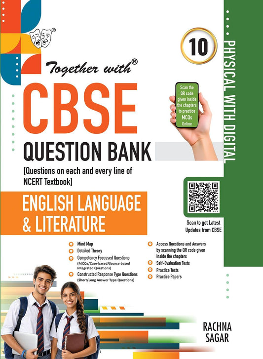 Together With (Physical with Digital) English Language & Literature CBSE Question Bank For Class 10 - Latest for 2027 Session (Paperback)