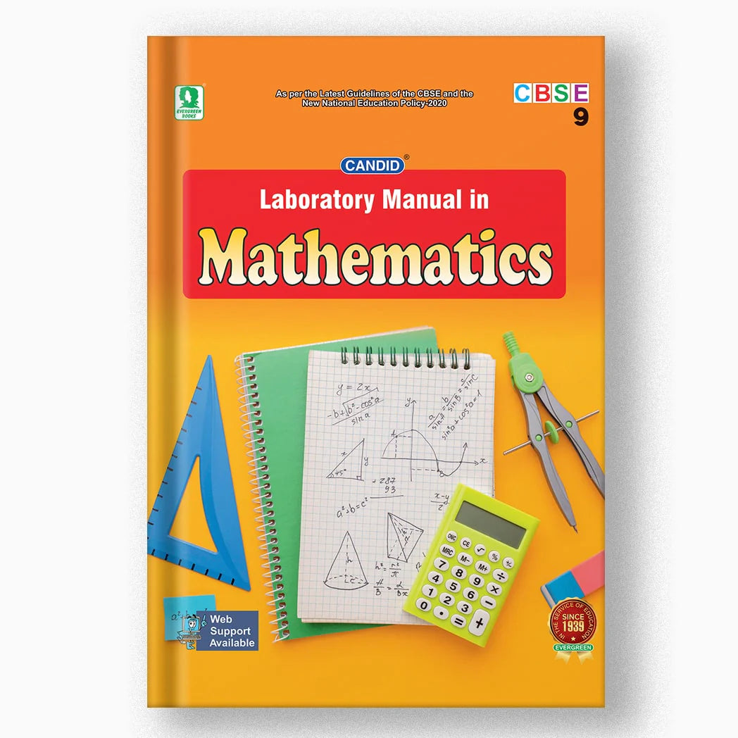 Evergeen Candid Lab Manual in Mathematics for Class 9 - Latest for 2025-26 Session. Paperback