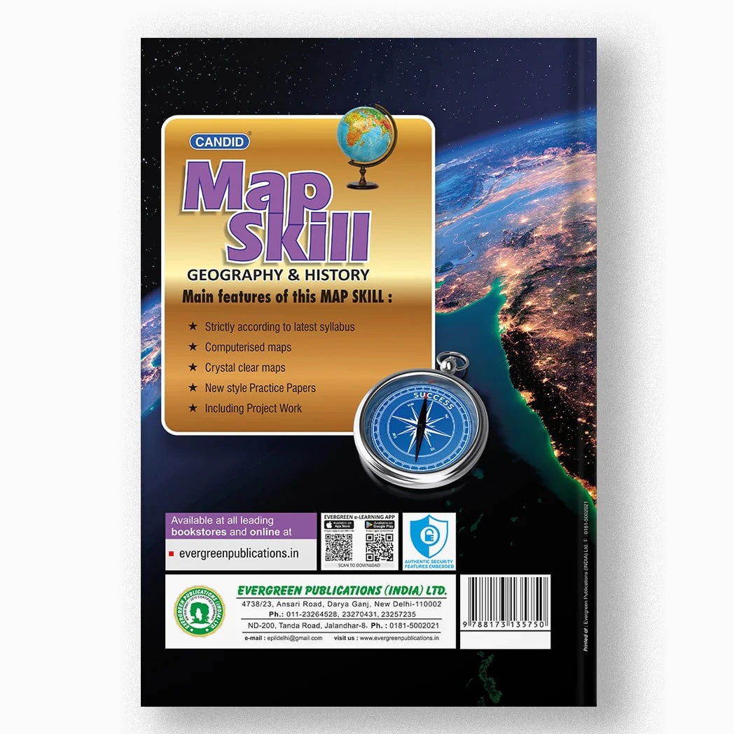 Mapbook Class 9 Evergreen CBSE Candid Map Skill (Geography & History) Class 9 - As per ...