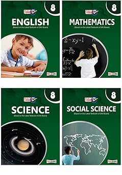 Full Marks DAV Science, Mathematics, Social & English Class 8 CBSE (Combo of 4) for 2024-25 Examination (Paperback)