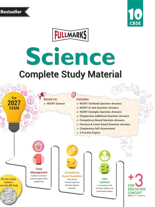 Full Marks CBSE Science (Complete Study Material) For Class 10 - Latest for 2027 Session