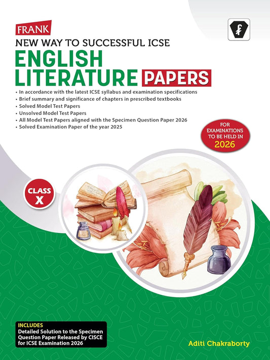 Frank New Way To Successful ICSE English Literature Papers for Class 10 - Latest for 2026 Examination. Paperback