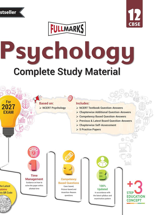 Full Marks Psychology Complete Study Material For Class 12 - Latest for 2027 Session