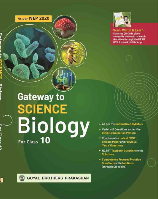Goyal Gateway to Science Biology for Class 10 - Latest for 2026 Examination
