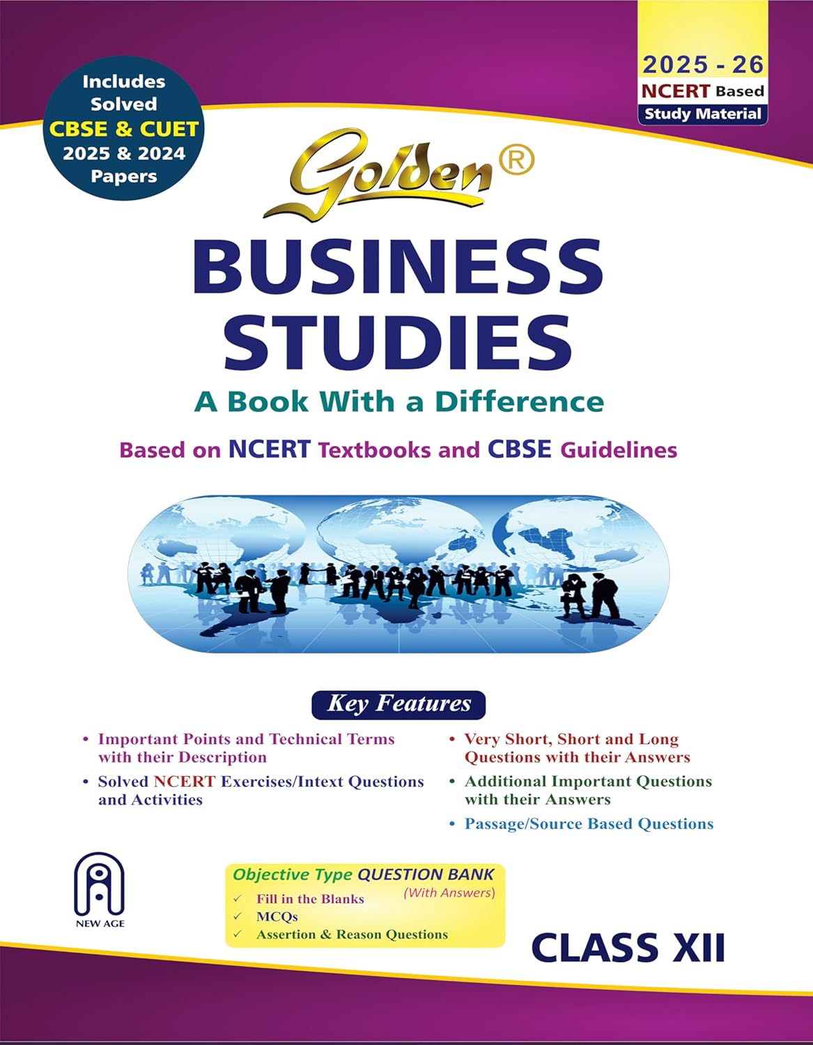 Golden Based on NEW NCERT Textbooks Business Studies For Class 12 - Latest for 2025-26 Session