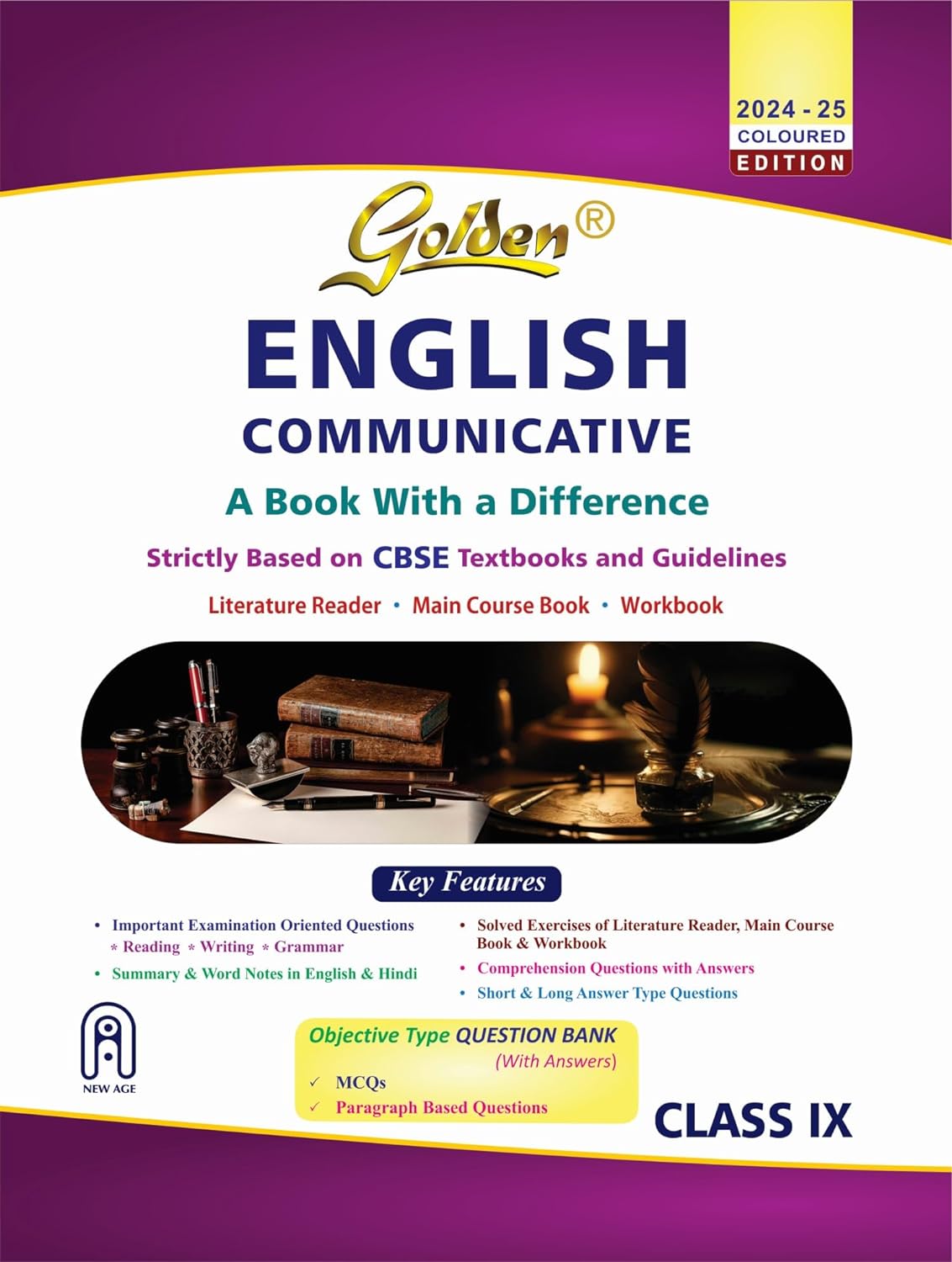 Golden English Communicative For Class 9 - Latest for 2024-25 Session