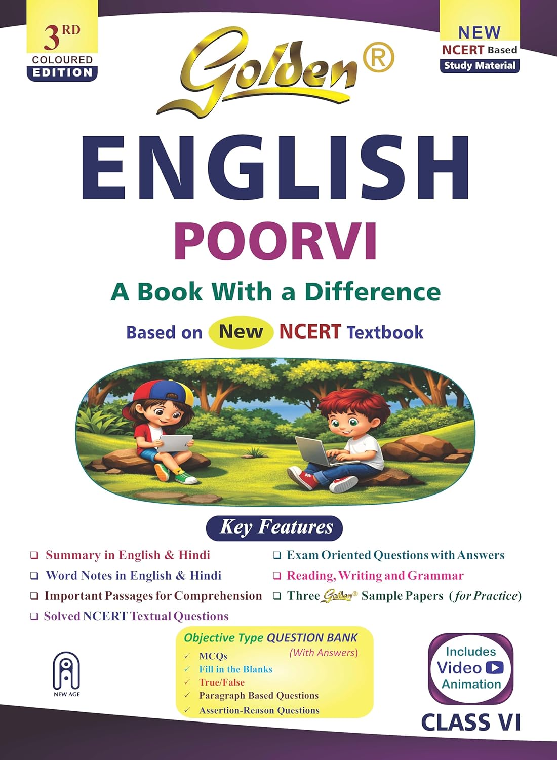 Golden English Poorvi (Based on New NCERT Textbook) For Class 6 - Latest for 2026-27 Session (Paperback)