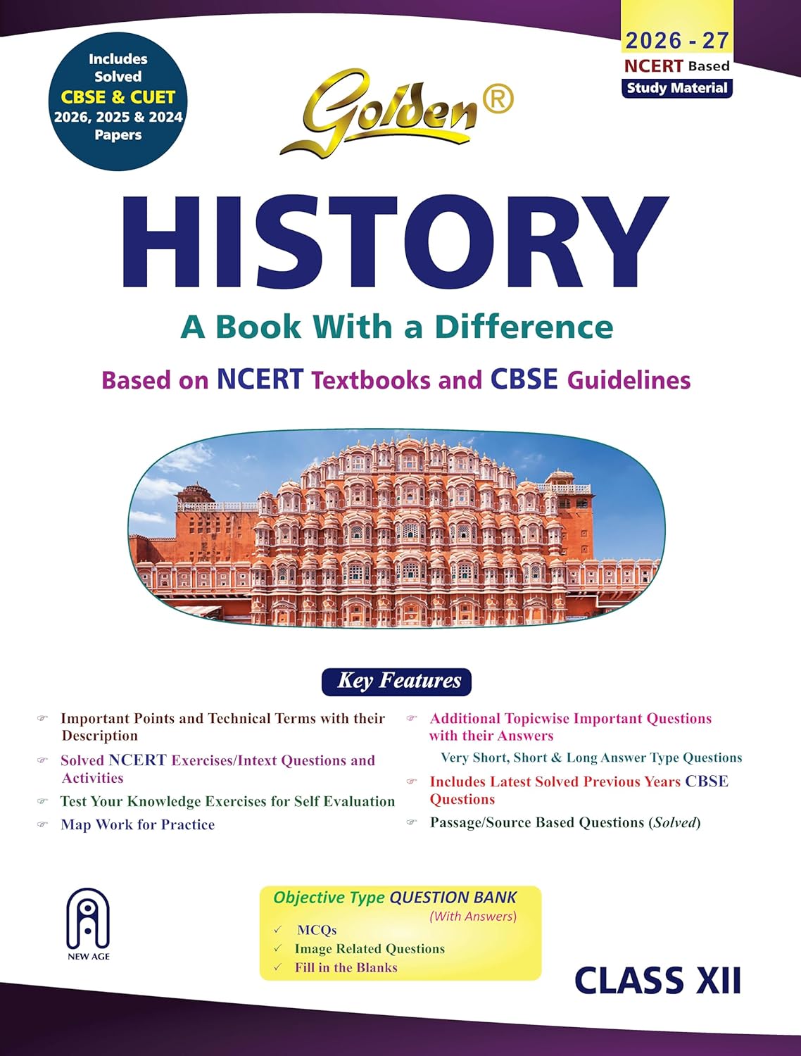 Golden History For Class 12 Based on NCERT Textbook and CBSE Guidelines - Latest for 2026-27 Session