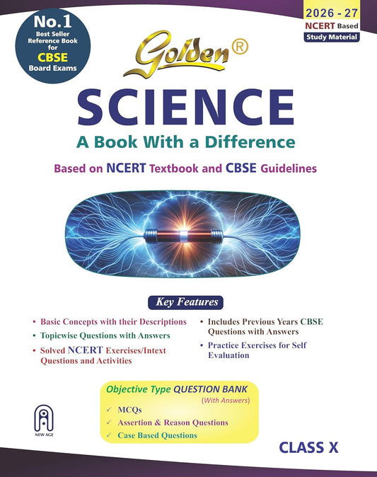 Golden Science Study Material Based on NCERT For Class 10 - Latest for 2026-27 Session