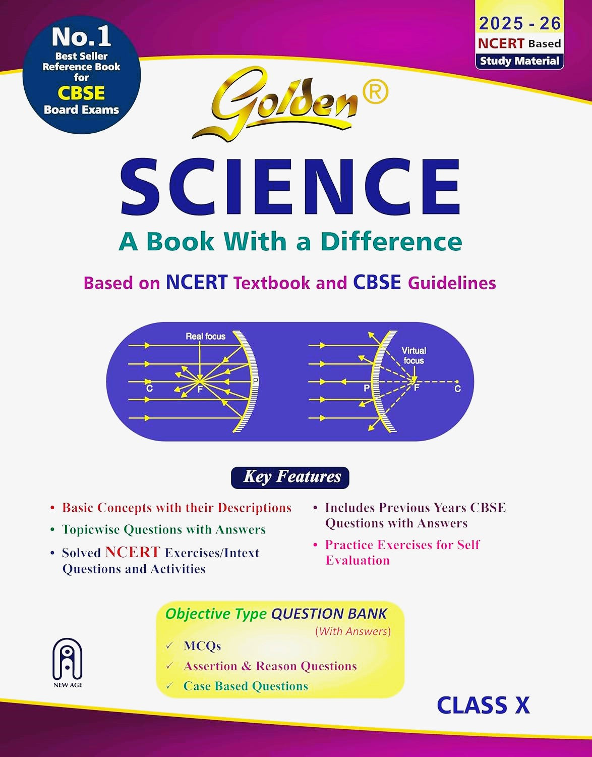 Golden Science Study Material Based on NCERT For Class 10 - Latest for 2025-26 Session