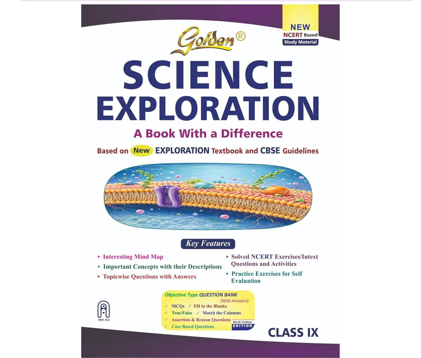 Golden Science Study Material Based on NCERT Textbook Exploration for Class 9 - Latest for 2026-27 Session. Paperback