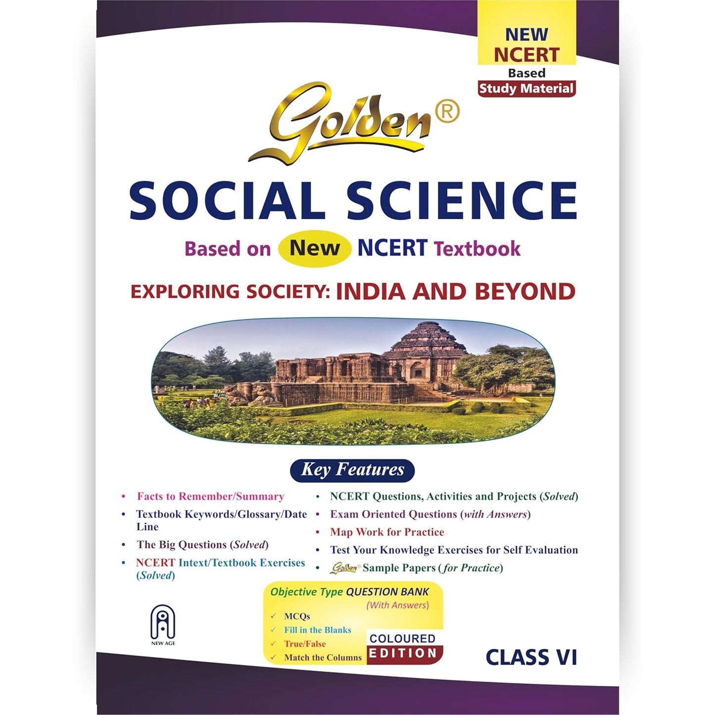 Golden Social Science Exploring Society: India and Beyond (Based on New NCERT Textbook) For Class 6 - latest for 2025 session (Paperback)