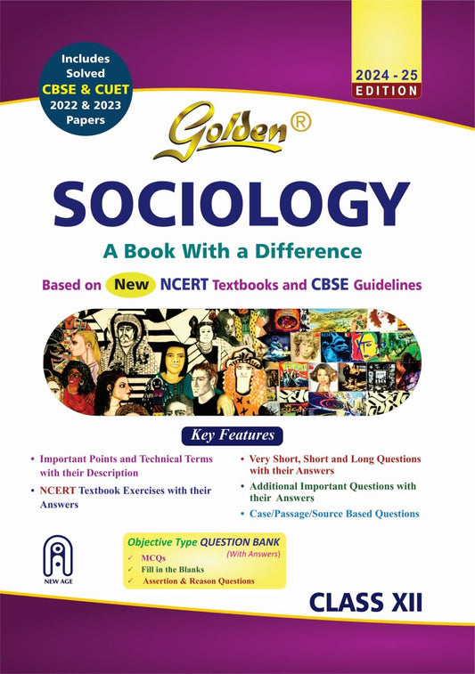 Golden Sociology For Class 12 - Latest for 2024-25 Session