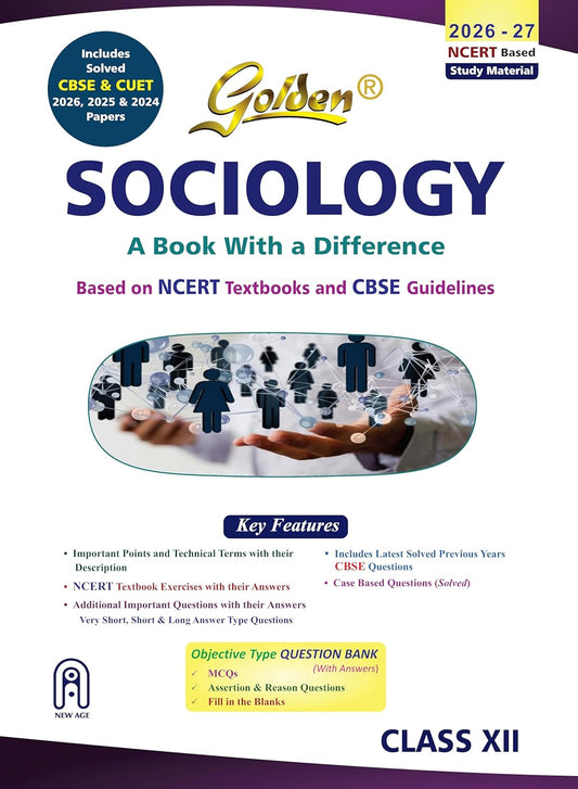 Golden Sociology for Class 12 - Latest for 2026-27 Session