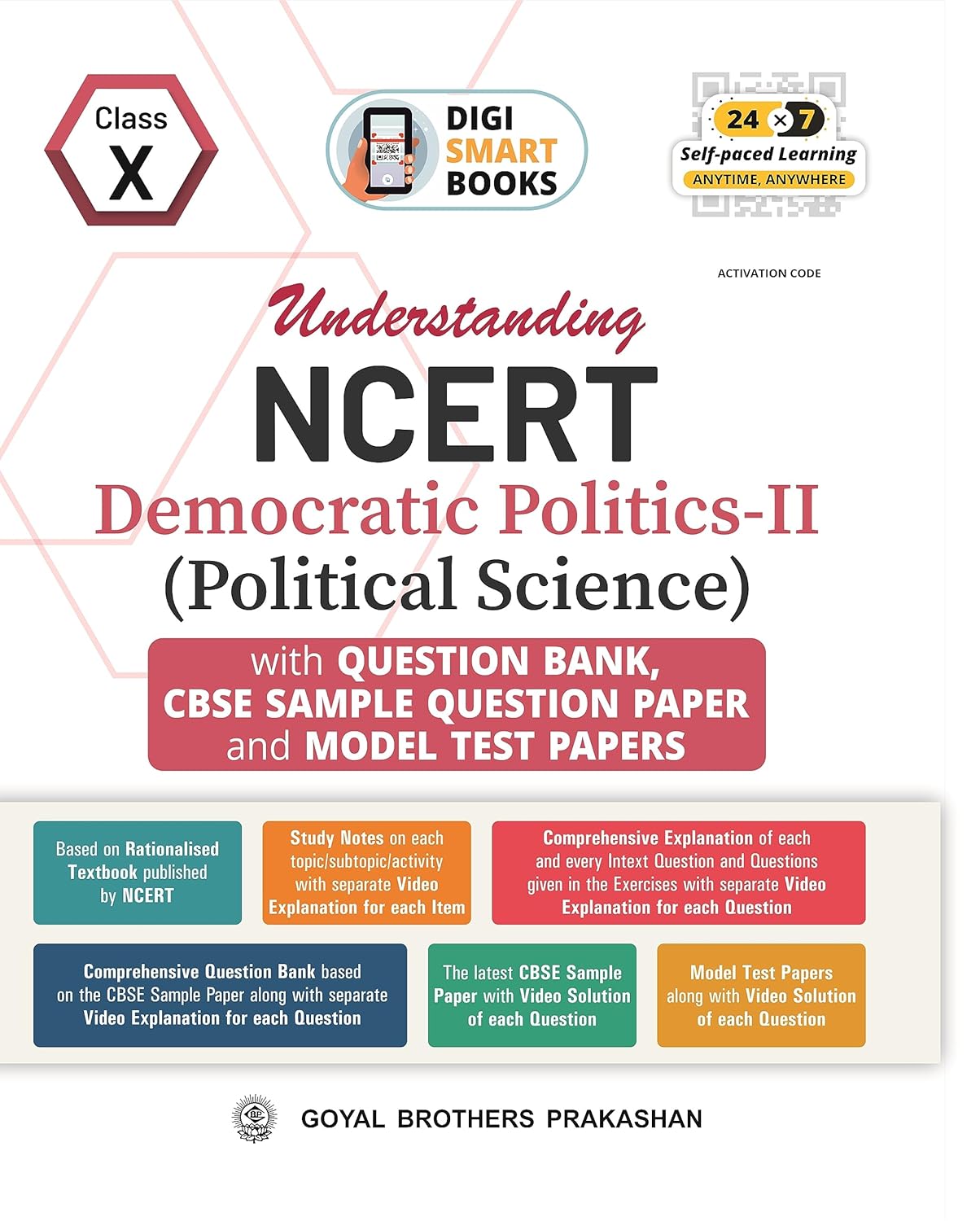 Goyal CBSE Understanding NCERT Democratic Politics -II (Political Science) Class 10 - for 2025 Examinations - Paperback