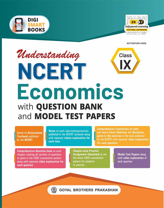 Goyal CBSE Understanding NCERT Economic Development (Economics) With Question Bank and Model Test Paper Class 9 - Latest for 2026 Examinations - Paperback Edition