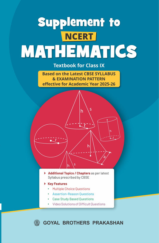 Goyal Supplement to NCERT Mathematics Textbook for class 9 - Latest For 2025-26 Session - Paperback
